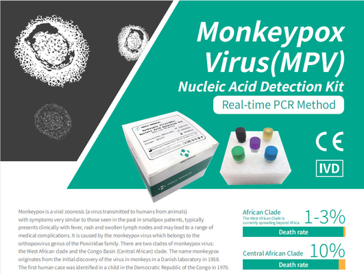 کیت تشخیص اسید نوکلئیک ویروس میمون آبله (MPV) کیت تست سریع خانگی کیت Real Time PCR
