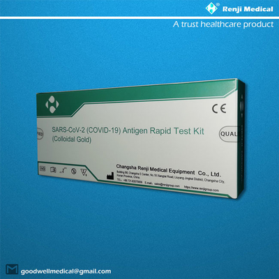 کیت تست سریع آنتی ژن طلای کلوئیدی، کیت تست سواب بینی Sars-Cov-2 Ag