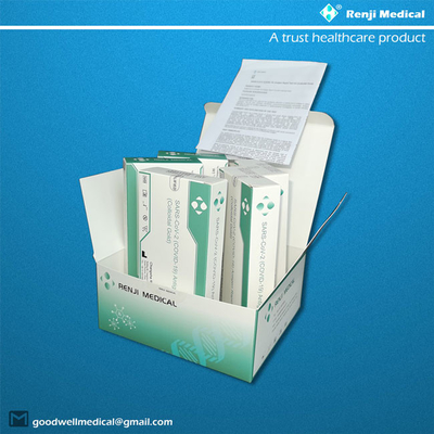 کیت آزمایش سریع کووید 19 قابل اعتماد 5 بسته 15 دقیقه گواهی YBTC