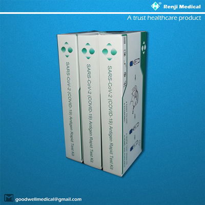 کیت تست سریع آنتی ژن پزشکی Renji، سواب بینی Igm کاست تست سریع گواهینامه SGS