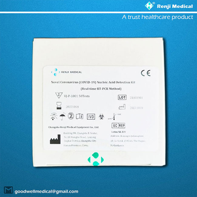 50 تست / کیت کیت تست اسید نوکلئیک، کیت تشخیص کروناویروس گواهینامه CE
