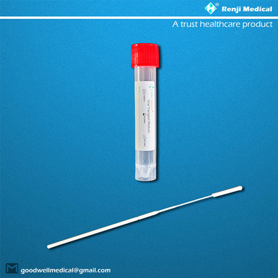 لوله مجموعه نمونه کلاه قرمز، کیت سواب Vtm مورد تایید FDA CE