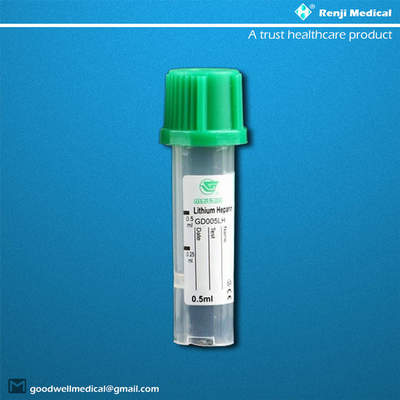 لوله PP Micro Blood Collection 0.25ml/0.5ml برای نوزادان تازه متولد شده