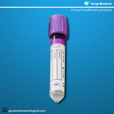 لوله وکیوم EDTA Blood Draw 3 سال عمر مفید برای هماتولوژی بالینی
