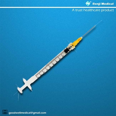مواد مصرفی پزشکی یکبار مصرف استریل شده، سرنگ 1 میلی لیتری کلاس III با سوزن