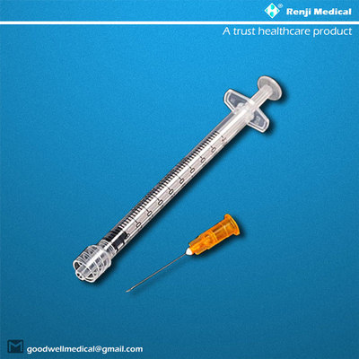مواد مصرفی پزشکی یکبار مصرف Renji، سرنگ PP Slip Tip 1ml