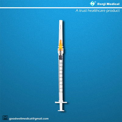 مواد مصرفی پزشکی یکبار مصرف MSDS، سرنگ 25G 1ml Luer Lock با سوزن