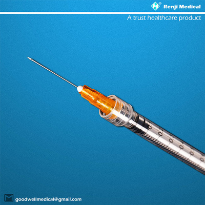 مواد مصرفی پزشکی یکبار مصرف MSDS، سرنگ 25G 1ml Luer Lock با سوزن
