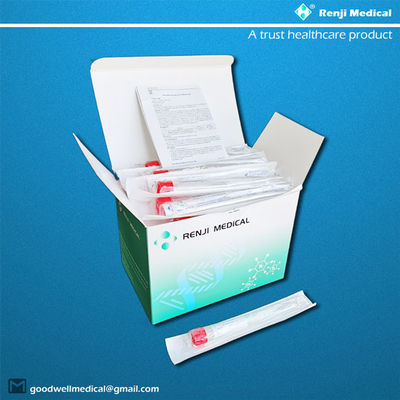 لوله جمع آوری نمونه ویروس نازوفارنکس یکبار مصرف با کلاه قرمز